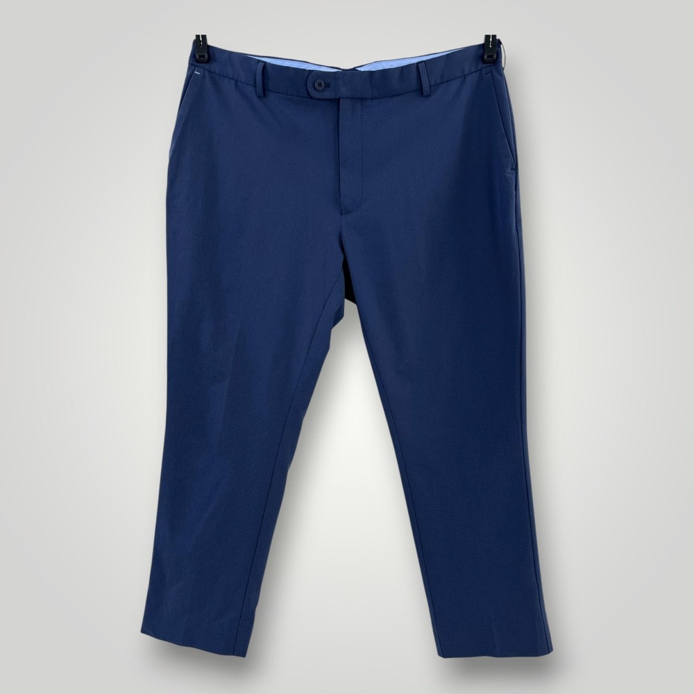 Peter Millar Golf Pants Mens 40x28.5‎ Navy Crown Crafted Performance Polyester